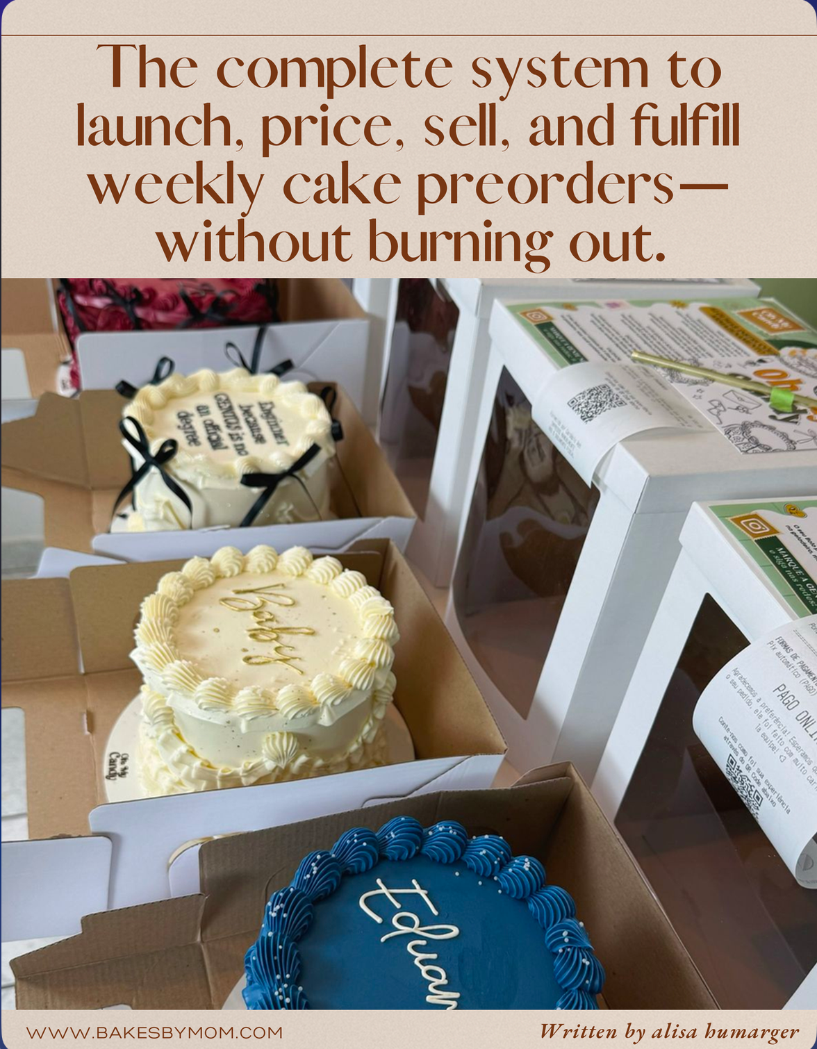 Mom Went From Free Cakes To Fully Booked in 17 days